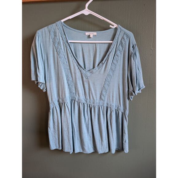 XXL Maurices Crochet Trim Babydoll Top - Picture 1 of 3